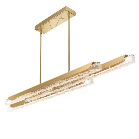 Cwi Lighting Valira Integrated LED Brass Chandelier, 63 In. 1586P60-3-624